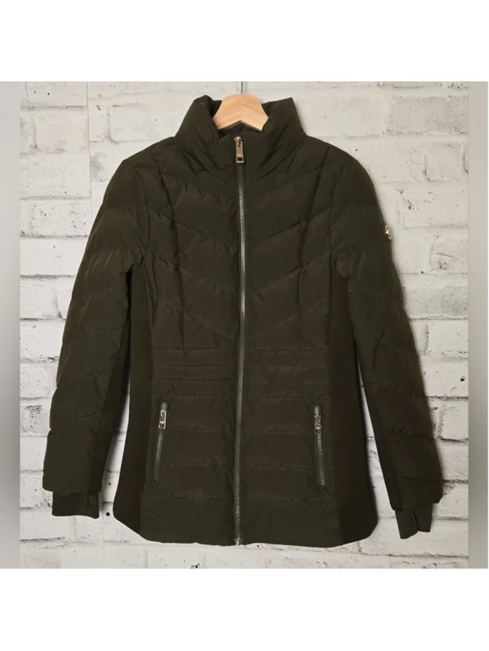 Michael Kors Quilted Puffer Jacket XS | Sleek Winter MK Coat